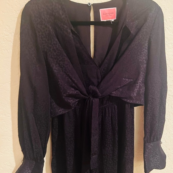 Kate Spade black Tie-Front Jumpsuit - Picture 1 of 7